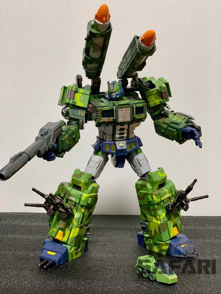 TFC Toys STC-01B STC01B ST Supreme Tactical Commander Rolling Thunder  (Optimus Prime) Jungle version 29cm / 11.5