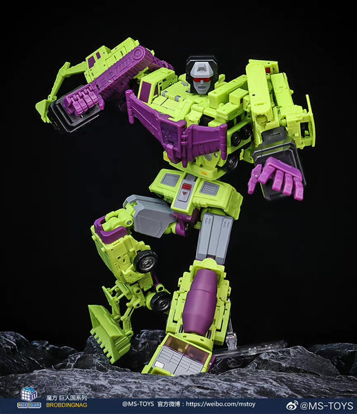 Magic Square MS Toys MS-B39 Hook & MS-B40 Long Haul Constructor Devastator  Combiner Set B (2 in 1 set)10cm / 4