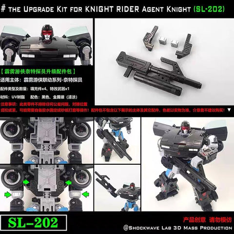 Shockwave Lab SL-202 SL202 Gap Fillers & Weapon Set for Knight Rider Agent Knight Upgrade Kit