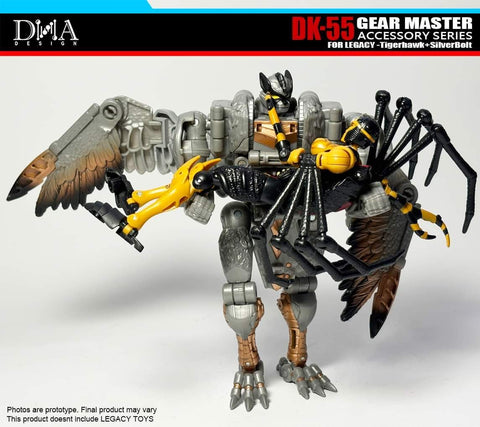 DNA Design DK-55 DK55 Upgrade Kits for Legacy United Leader Tigerhawk & Voyager Silverbolt