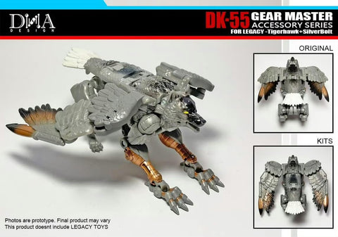 DNA Design DK-55 DK55 Upgrade Kits for Legacy United Leader Tigerhawk & Voyager Silverbolt