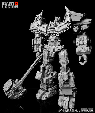 【Pre-Order】Mecha Invasion GLA05 GLA-05 & GLA06 GLA-06 Bonecrusher & Scavenger Giant Legion Heavy Builder (Constructors Devastator) Combiner (2 in 1 set) 21.5cm / 8.5"