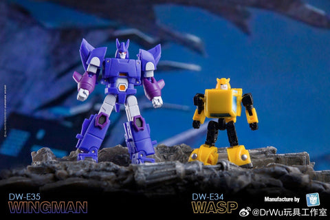 Dr.Wu & Mechanic Studio Extreme Warfare DW-E35 Wingman (Cyclonus) / DW-E34 Wasp (Bumblebee)  2 in 1 set 4.5cm