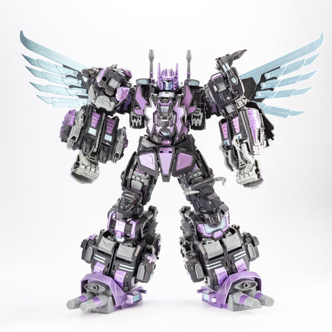 【Loose Pack】JB Jinbao OS Combiner Predaking (Oversized MMC Feral Rex ) 5 in 1 Set Dark / Black Version 45cm / 18"