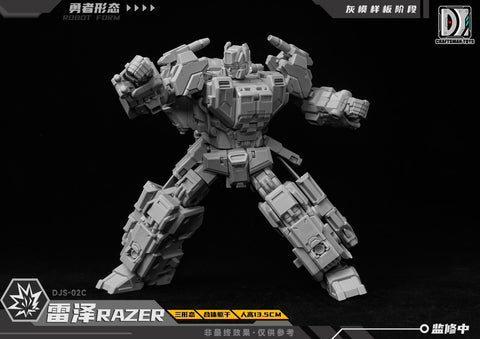 【Pre-Order】Craftsman Toys Dajiangshe DJS-02C DJS02C Razer / Tacticlord Combiner ( IDW G1 Scattershot / Computron Combiner / Technobot) 13.5cm / 5.3"