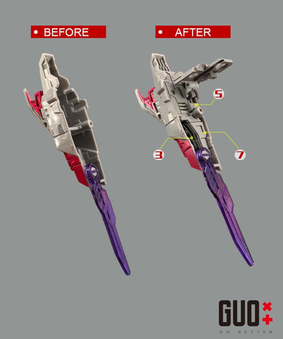 Go Better Studio GX-67 GX67 Upgrade Kit / Gap fillers for Legacy United Cybertron Universe Starscream Upgrade Kit