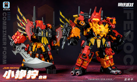  【Pre-Order】Jiguangmao Light Cat JGM-SKP01  Steel Kiddy Party Mini Ferocy (G1 Predaking) 17cm / 6.7"