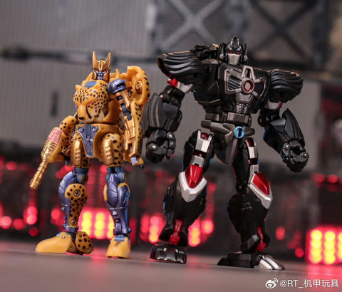 Robot Toys RT-03 / RT-03B RT03 / RT03B Working Leopard (Beast Wars BW Cheetor / Black Panther) 2 in 1 sets 8.7cm / 3.4"