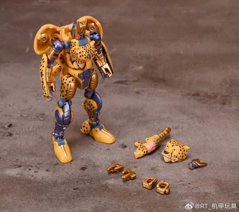 Robot Toys RT-03 / RT-03B RT03 / RT03B Working Leopard (Beast Wars BW Cheetor / Black Panther) 2 in 1 sets 8.7cm / 3.4"