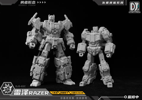 【Pre-Order】Craftsman Toys Dajiangshe DJS-02C DJS02C Razer / Tacticlord Combiner ( IDW G1 Scattershot / Computron Combiner / Technobot) 13.5cm / 5.3"