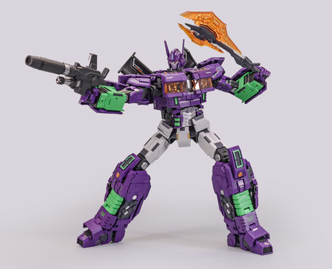 【Incoming】G-Creation GDW-01C GDW01C Ultra Maxmas (IDW Optimus Prime Shattered Glass Version) EVA / Purple Version 22cm / 8.6"