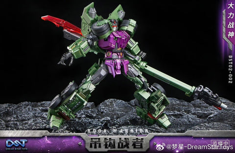 【Pre-Order】Dream Star Toys  DST02-002 DST02002 Hook Warrior ( Hook, Constructicon, Devastator Combiner) DreamStarToys Metallic Version 24.5 cm / 9.6"