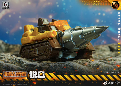 Craftsman Toys Dajiangshe DJS-02A DJS02A Steel Drill / Tacticlord Combiner ( IDW G1 Nosecone / Computron Combiner / Technobot) 10cm / 4"