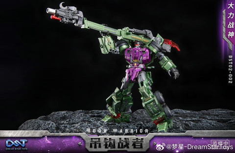 【Pre-Order】Dream Star Toys  DST02-002 DST02002 Hook Warrior ( Hook, Constructicon, Devastator Combiner) DreamStarToys Metallic Version 24.5 cm / 9.6"