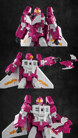 Iron Factory IF EX-66 EX66 IDW Blade of Halphas, Vineakaiser (Guyhawk, Breastforce Liokaiser Combiner) 10cm / 4"