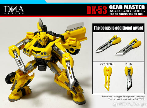【Pre-Order】DNA Design DK-53 DK53 Upgrade Kits for Studio Series SS-100 Bumblebee & SS-105 Mirage & SS-108 Wheeljack