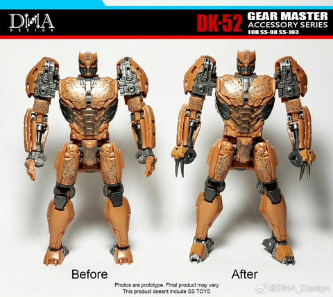 【Pre-Order】DNA Design DK-52 DK52 Upgrade Kits for Studio Series SS-98 Cheetor & SS-103 Rhinox