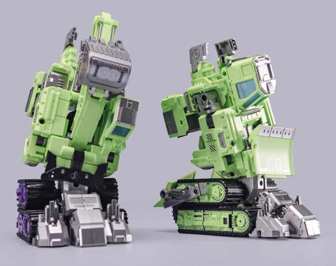 【Incoming】Mecha Invasion GLA05 GLA-05 & GLA06 GLA-06 Bonecrusher & Scavenger Giant Legion Heavy Builder (Constructors Devastator) Combiner (2 in 1 set) 21.5cm / 8.5"