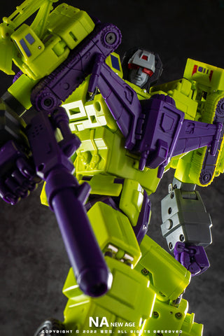 【Pre-Order】NA NewAge H34 H-34 Hephaestus (G1 Devastator) Reissue 7 in 1 set New Age