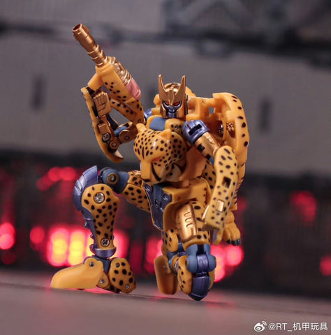 Robot Toys RT-03 / RT-03B RT03 / RT03B Working Leopard (Beast Wars BW Cheetor / Black Panther) 2 in 1 sets 8.7cm / 3.4"