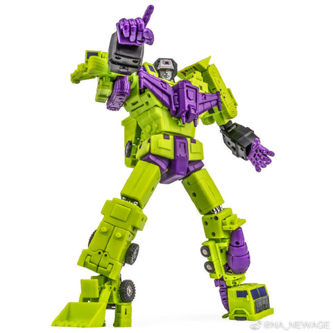 【Pre-Order】NA NewAge H34 H-34 Hephaestus (G1 Devastator) Reissue 7 in 1 set New Age