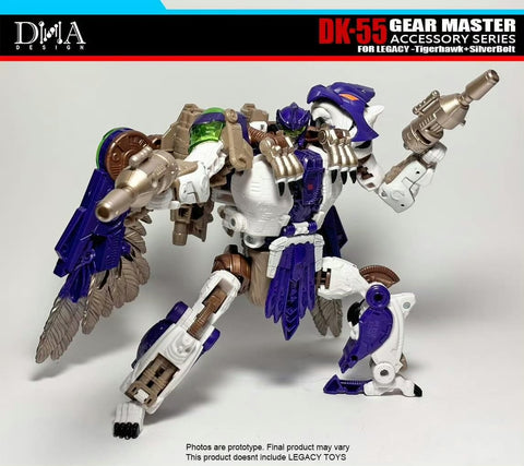 DNA Design DK-55 DK55 Upgrade Kits for Legacy United Leader Tigerhawk & Voyager Silverbolt