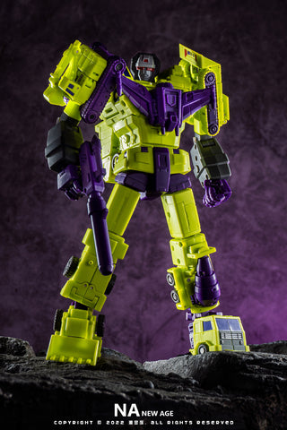 【Pre-Order】NA NewAge H34 H-34 Hephaestus (G1 Devastator) Reissue 7 in 1 set New Age