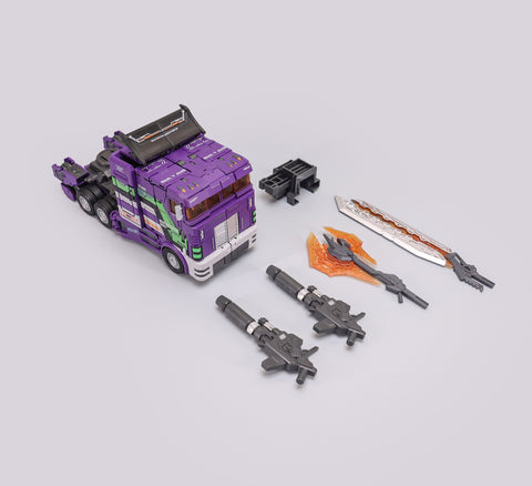 【Incoming】G-Creation GDW-01C GDW01C Ultra Maxmas (IDW Optimus Prime Shattered Glass Version) EVA / Purple Version 22cm / 8.6"