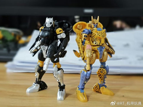 Robot Toys RT-03 / RT-03B RT03 / RT03B Working Leopard (Beast Wars BW Cheetor / Black Panther) 2 in 1 sets 8.7cm / 3.4"