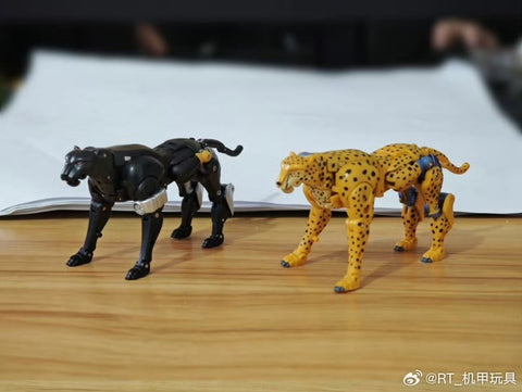 Robot Toys RT-03 / RT-03B RT03 / RT03B Working Leopard (Beast Wars BW Cheetor / Black Panther) 2 in 1 sets 8.7cm / 3.4"