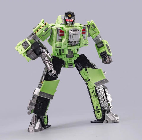 Mecha Invasion GLA05 GLA-05 & GLA06 GLA-06 Bonecrusher & Scavenger Giant Legion Heavy Builder (Constructors Devastator) Combiner (2 in 1 set) 21.5cm / 8.5"