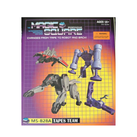 Magic Square MS-Toys MS-B28A MSB28A Cassette Soldiers for MS-B27S & B27S Voice Ripple (Soundwave Legends Class) 4 in 1 set