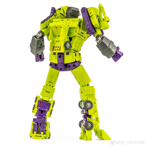 【Pre-Order】NA NewAge H34 H-34 Hephaestus (G1 Devastator) Reissue 7 in 1 set New Age