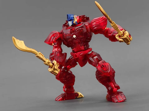 Robot Toys RT-01R RT01R Caesar (Beast Wars BW Optimus Primal) Crystal Red Version