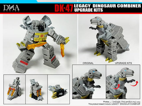 DNA Design DK-47 DK47 Upgrade Kits for Legacy Dinosaur Combiner / Volcanicus