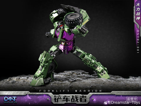 Dream Star Toys  DST02-001 DST02001 Forklift Warrior ( Scrapper, Constructicon, Devastator Combiner) DreamStarToys Metallic Version 24.5 cm / 9.6"