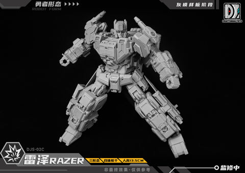 【Pre-Order】Craftsman Toys Dajiangshe DJS-02C DJS02C Razer / Tacticlord Combiner ( IDW G1 Scattershot / Computron Combiner / Technobot) 13.5cm / 5.3"