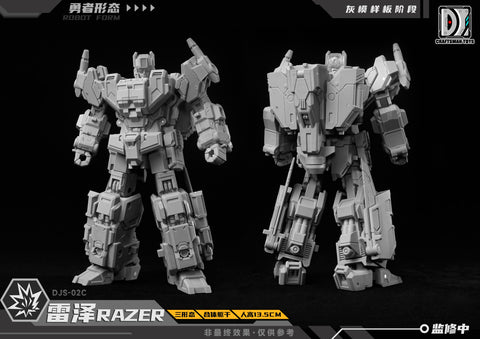 【Pre-Order】Craftsman Toys Dajiangshe DJS-02C DJS02C Razer / Tacticlord Combiner ( IDW G1 Scattershot / Computron Combiner / Technobot) 13.5cm / 5.3"