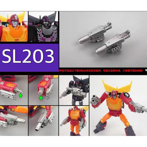 Shockwave Lab SL-203 SL203 Hand Blasters for Studio Series 86 SS86 Hot Rod Upgrade Kit