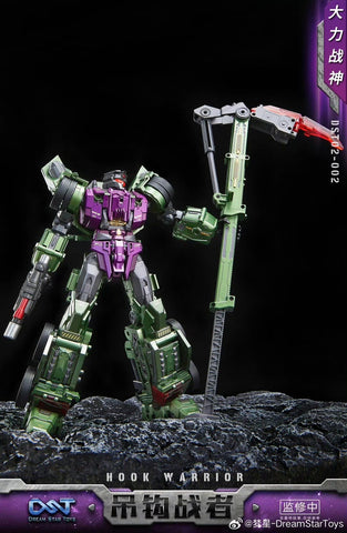 Dream Star Toys  DST02-002 DST02002 Hook Warrior ( Hook, Constructicon, Devastator Combiner) DreamStarToys Metallic Version 24.5 cm / 9.6"