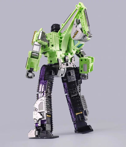 【Incoming】Mecha Invasion GLA05 GLA-05 & GLA06 GLA-06 Bonecrusher & Scavenger Giant Legion Heavy Builder (Constructors Devastator) Combiner (2 in 1 set) 21.5cm / 8.5"