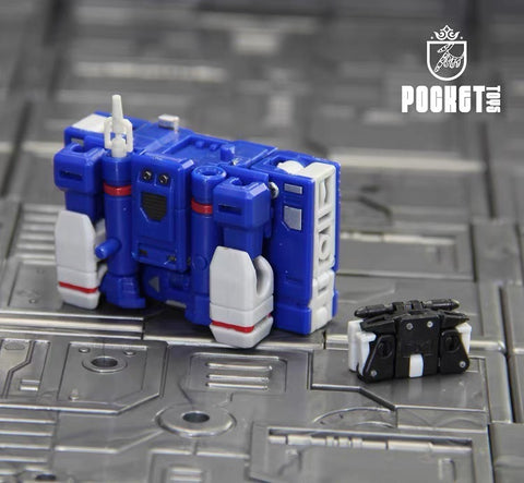 Pocket Toys TS04 TS-04 / TS04B TS-04B Tuner (Soundwave, KO DX9 X33 Sonic wizard, 3 Cassette Warriors) PocketToys 10cm / 4"