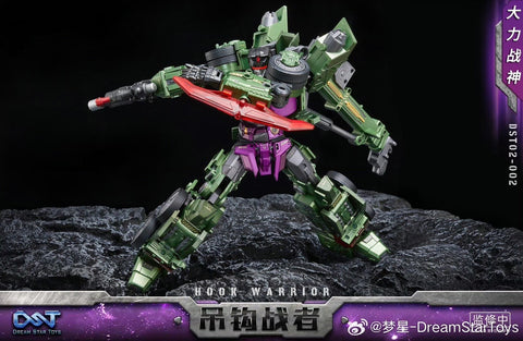 【Pre-Order】Dream Star Toys  DST02-002 DST02002 Hook Warrior ( Hook, Constructicon, Devastator Combiner) DreamStarToys Metallic Version 24.5 cm / 9.6"