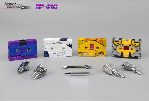 Robot Paradise RP-01C  RP01C  Casette Warriors (  Buzzsaw, Overkill, Autoscout, Slugfest) 4 in 1 Set pack