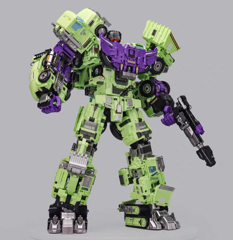 【Incoming】Mecha Invasion GLA05 GLA-05 & GLA06 GLA-06 Bonecrusher & Scavenger Giant Legion Heavy Builder (Constructors Devastator) Combiner (2 in 1 set) 21.5cm / 8.5"