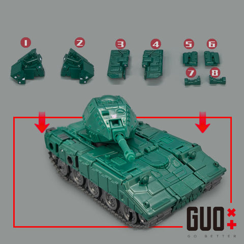 Go Better Studio GX-24 / GX-24B GX24 / GX24B Gap Fillers for WFC Kingdom Warpath / Generation Selects Go-Bot Treds Upgrade Kit