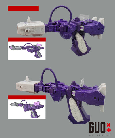 Go Better Studio GX-12N GX12N Upgrade Kit Laser Gun Mode for Nemesis Bridge 3-pack Version Shockwave Upgrade Kit