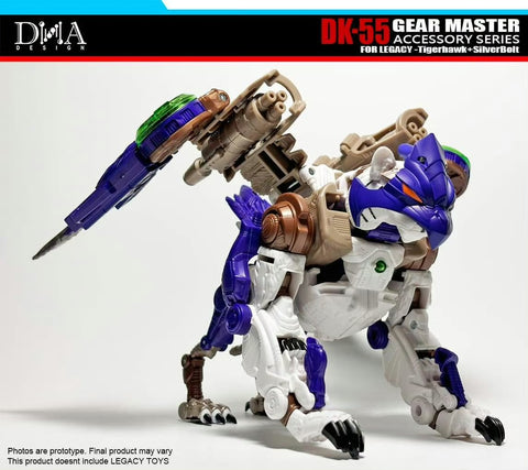 DNA Design DK-55 DK55 Upgrade Kits for Legacy United Leader Tigerhawk & Voyager Silverbolt