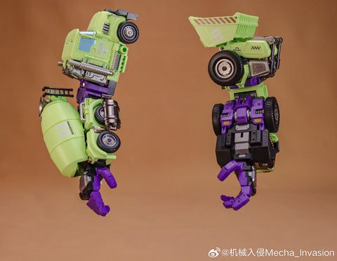 【Pre-Order】Mecha Invasion GLA01 GLA-01 Loader (Scrapper) & GLA02 GLA-02 Mixer (Mixmaster) Giant Legion Heavy Builder (Constructors Devastator) Combiner (2 in 1 set) 21.5cm / 8.5"