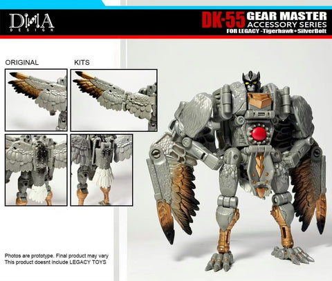 DNA Design DK-55 DK55 Upgrade Kits for Legacy United Leader Tigerhawk & Voyager Silverbolt